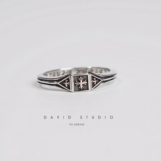 CHROME HEARTS TRIPLE CROSS DECO RING
