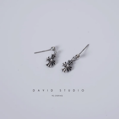 TINY E CH PLUS DROP EARRINGS