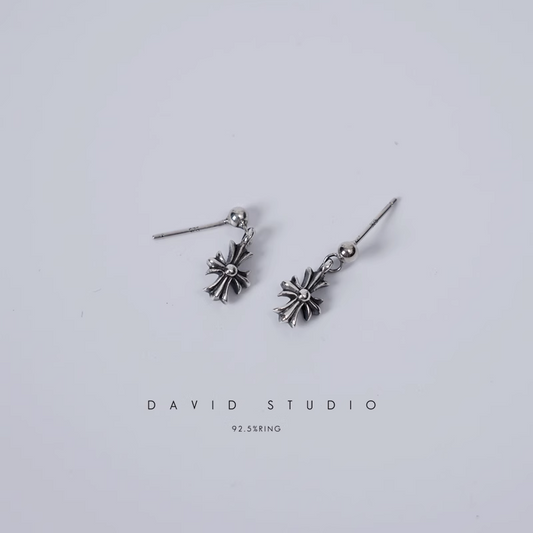 TINY E CH PLUS DROP EARRINGS