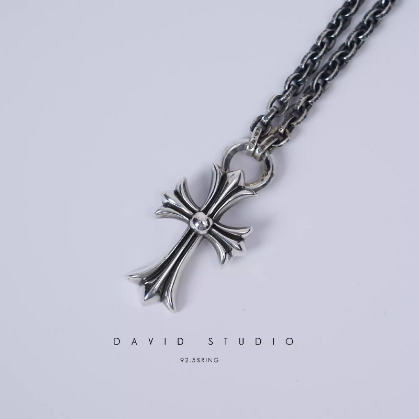 SMALL CROSS PENDANT WITH BAIL – PAPER CHAIN（PACKAGE）