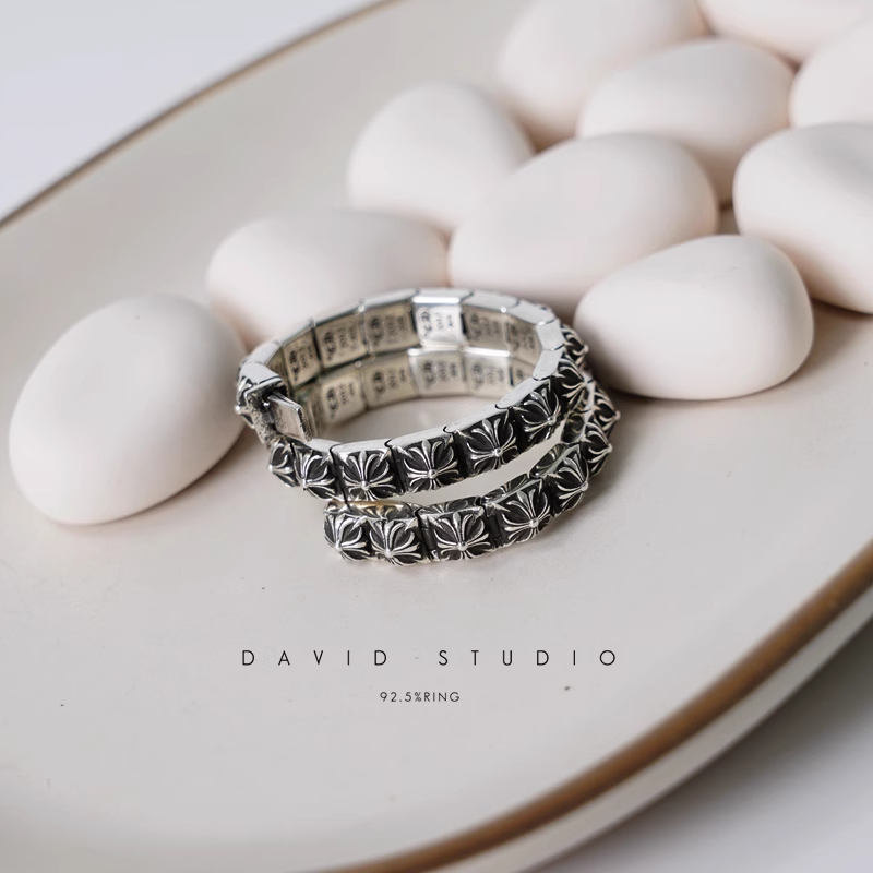 CH Plus Pyramid Link Bracelet – David Studio – David_Studio CH Plus Pyramid Link Bracelet – David Studio – David_Studio
