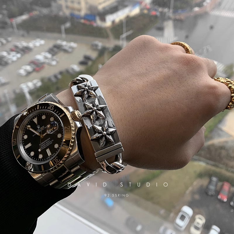 6 SIDED STAR ID BRACELET