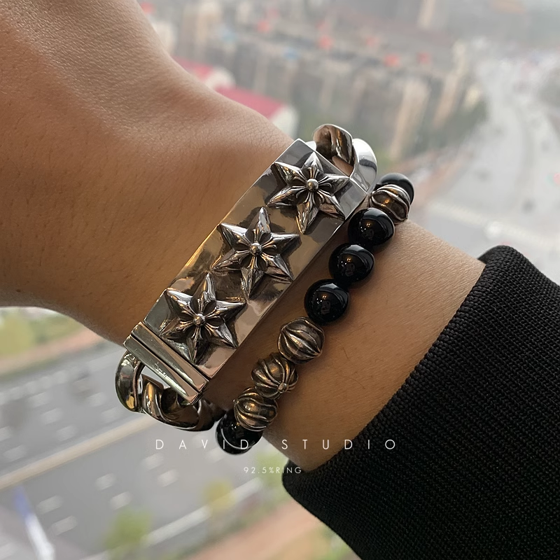6 SIDED STAR ID BRACELET