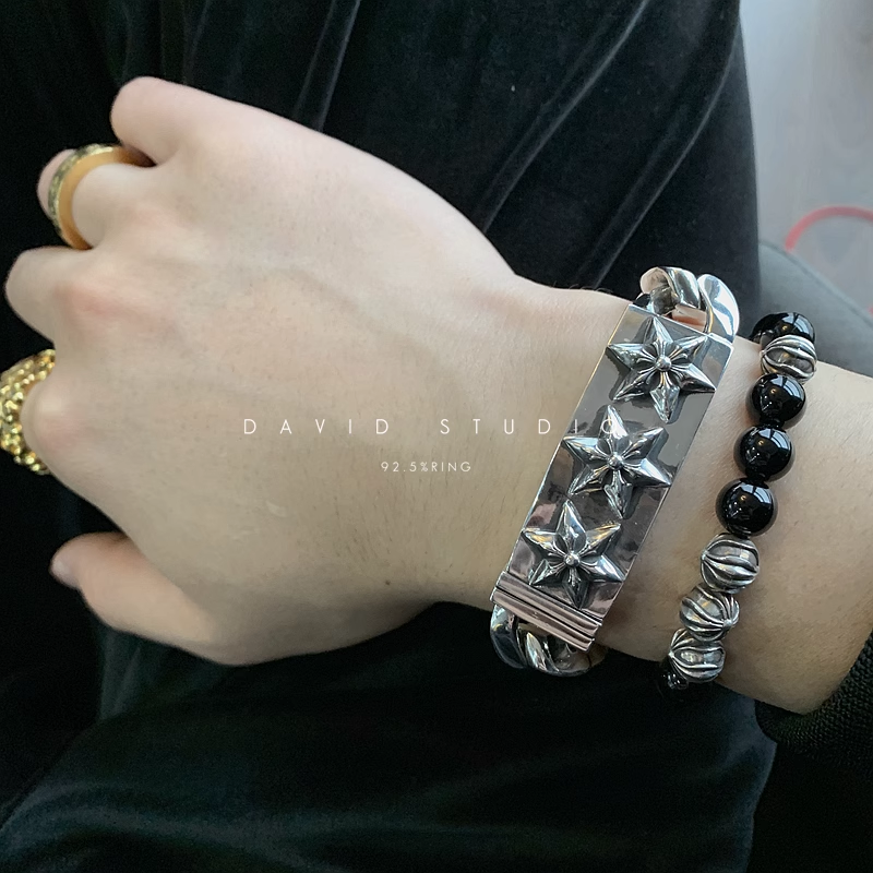 6 SIDED STAR ID BRACELET