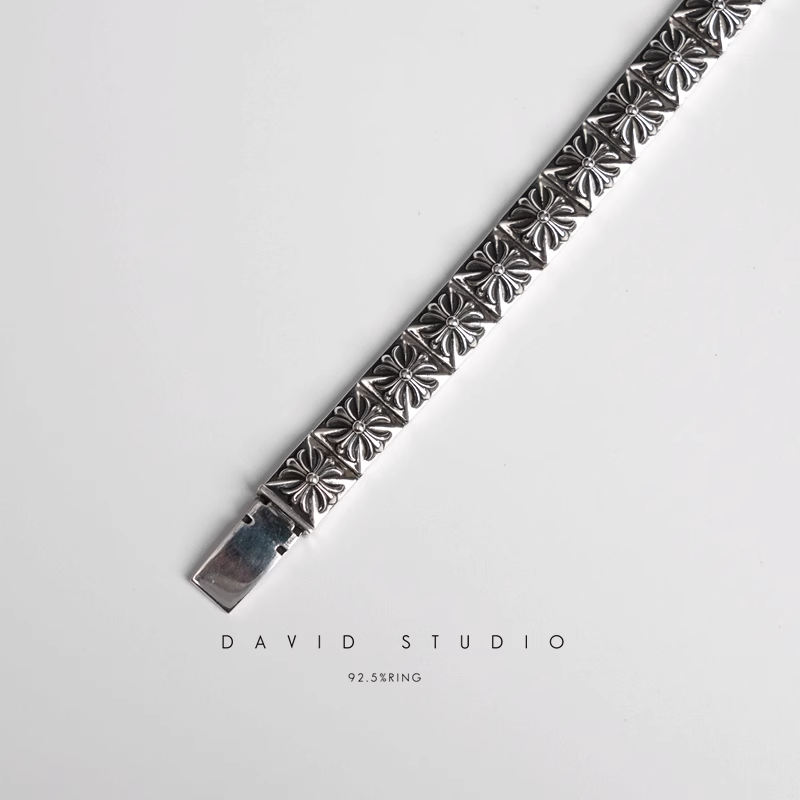 CH PLUS SQUARE PATTERN BRACELET