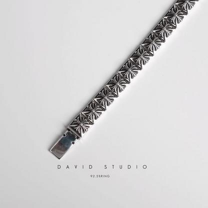 CH PLUS SQUARE PATTERN BRACELET