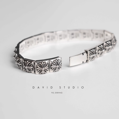 CH PLUS SQUARE PATTERN BRACELET