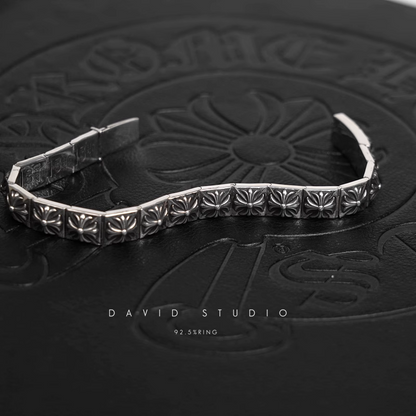 CH PLUS SQUARE PATTERN BRACELET