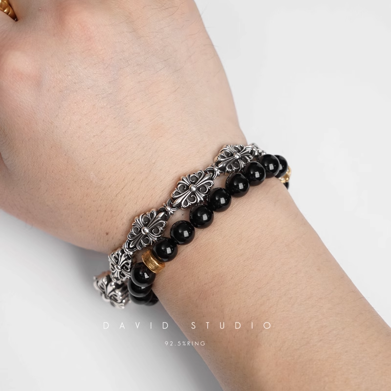 BABYFAT CROSS FLEUR PATTERN BRACELET