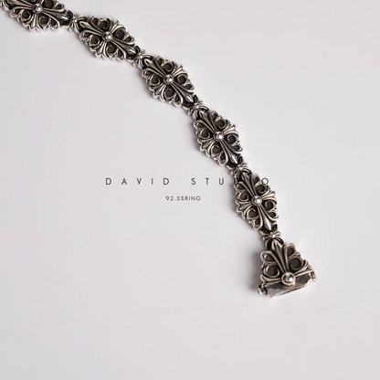 BABYFAT CROSS FLEUR PATTERN BRACELET