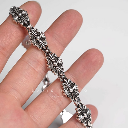 BABYFAT CROSS FLEUR PATTERN BRACELET
