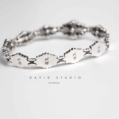 BABYFAT CROSS FLEUR PATTERN BRACELET