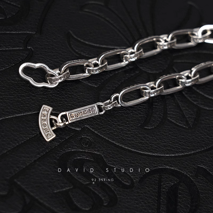 INSCRIBED LOGO CHAIN BRACELET