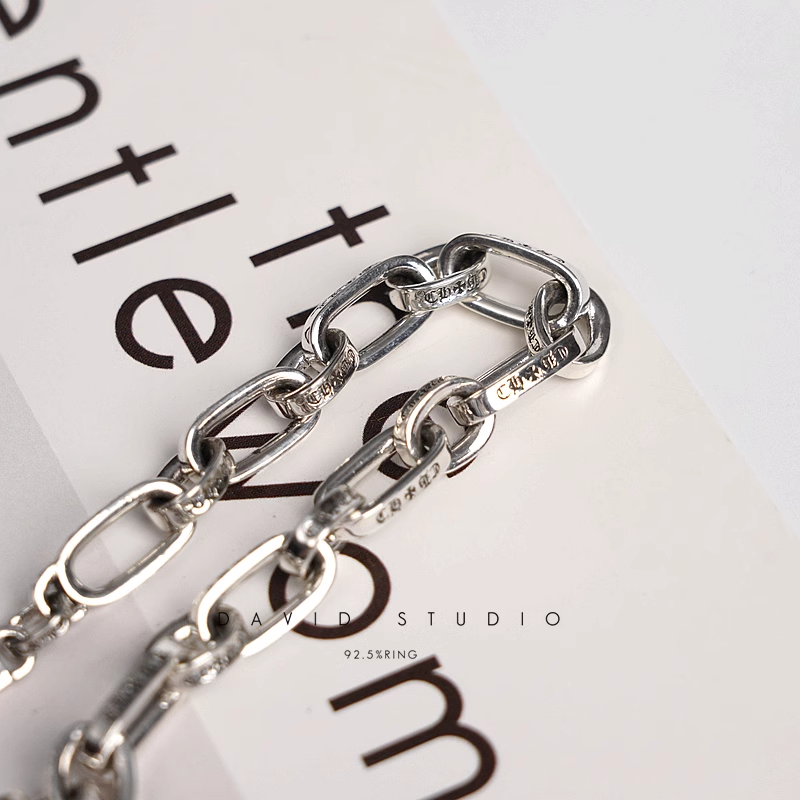 INSCRIBED LOGO CHAIN BRACELET