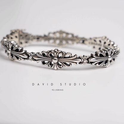 DOUBLE CROSS PATTERN BRACELET