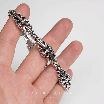 DOUBLE CROSS PATTERN BRACELET