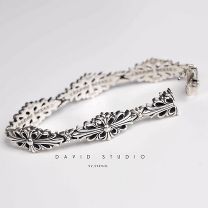 DOUBLE CROSS PATTERN BRACELET