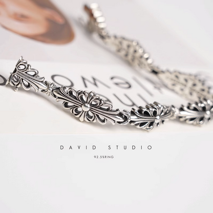 DOUBLE CROSS PATTERN BRACELET