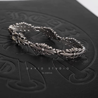 DOUBLE CROSS PATTERN BRACELET