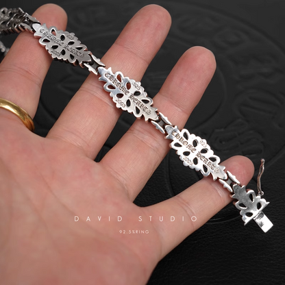 DOUBLE CROSS PATTERN BRACELET