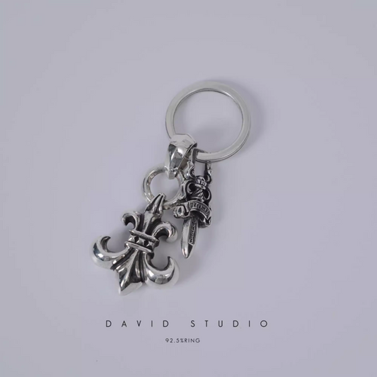 BS FLEUR AND DAGGER KEY RING