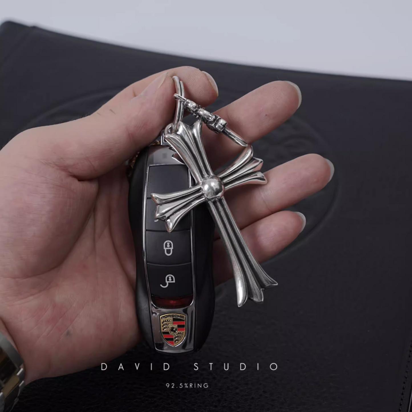 CROSS AND DAGGER KEY RING