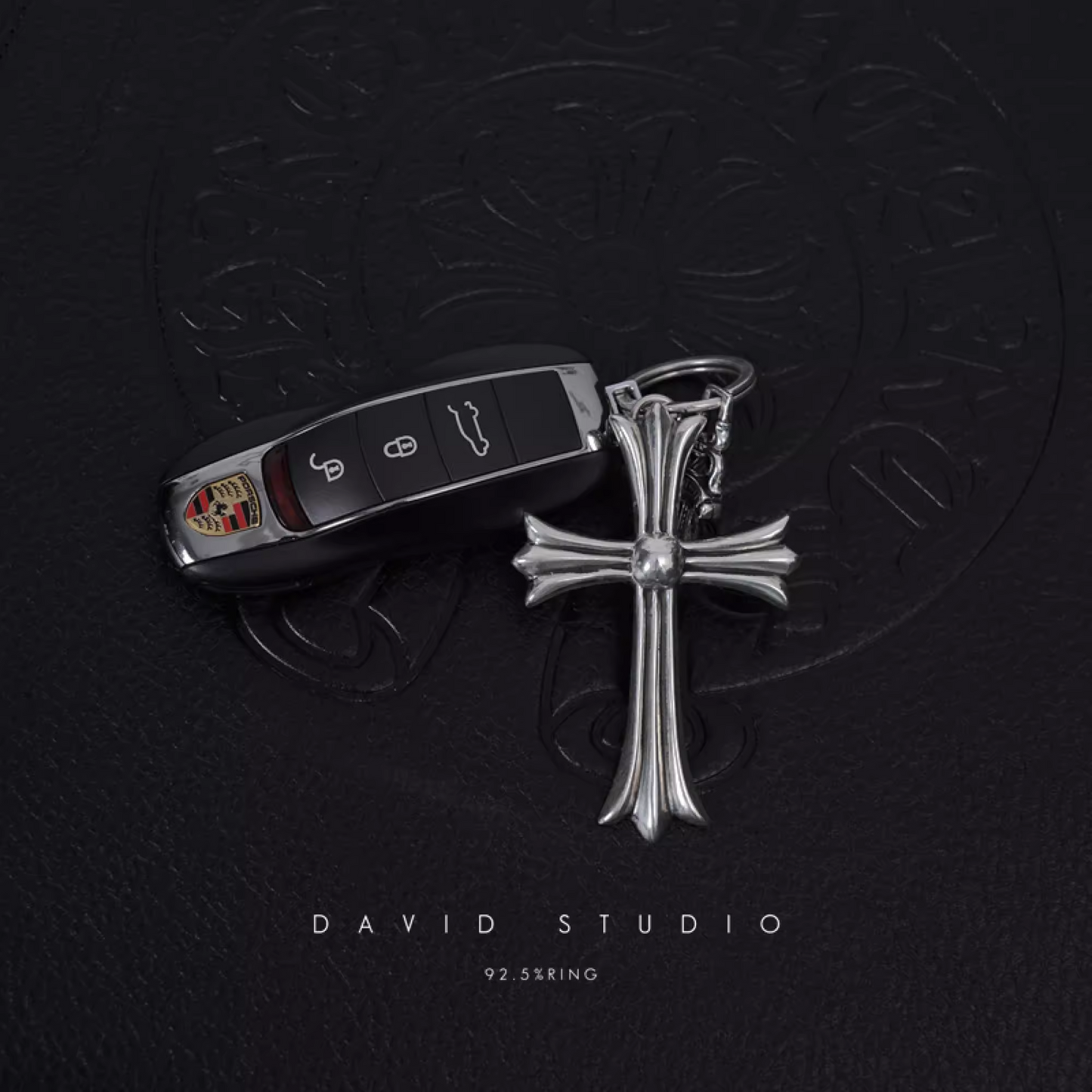 CROSS AND DAGGER KEY RING