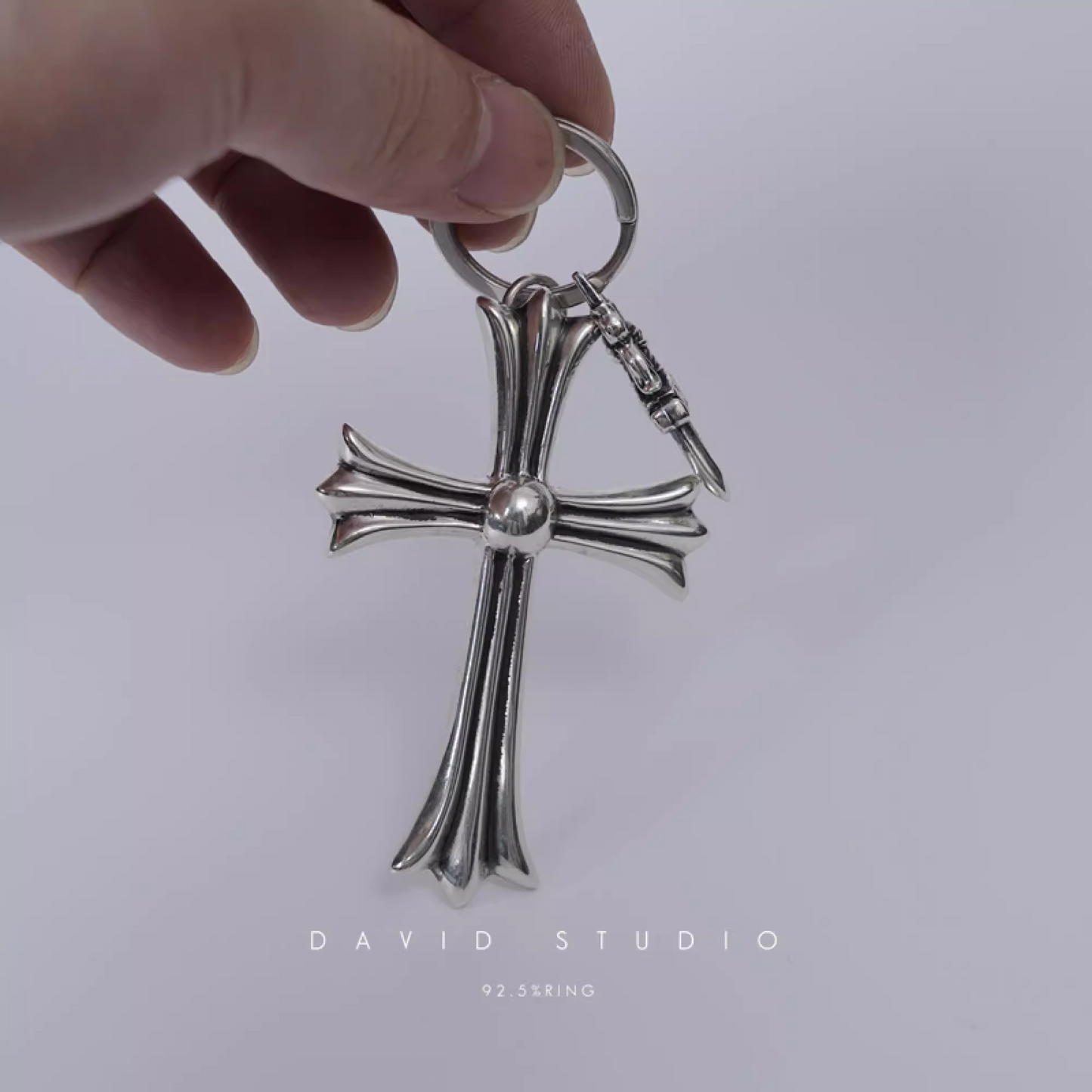 CROSS AND DAGGER KEY RING