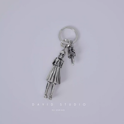 FOTI SKIPPY AND DAGGER KEY RING