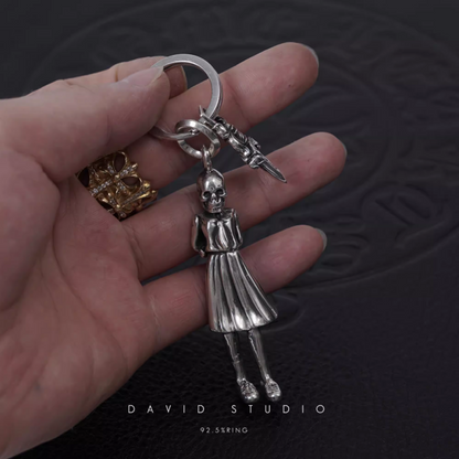 FOTI SKIPPY AND DAGGER KEY RING