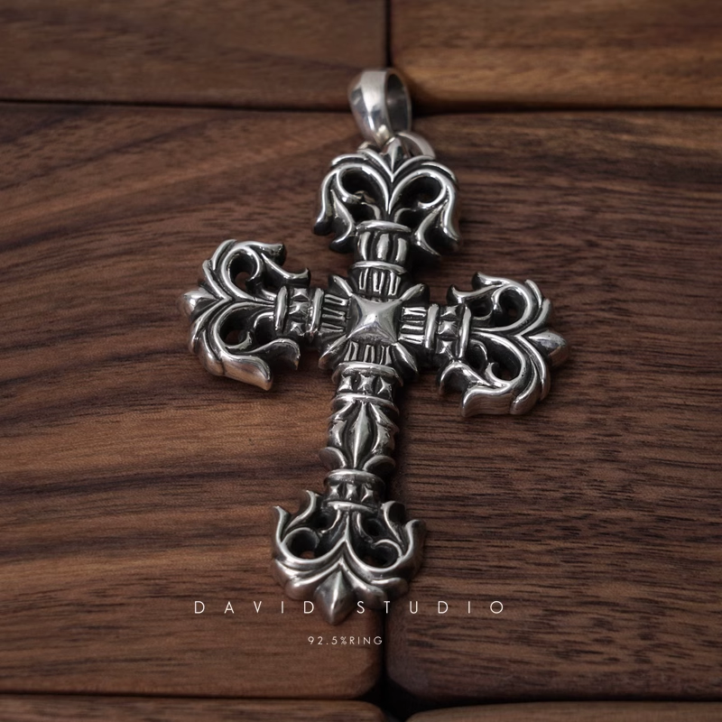 LARGE FILIGREE CROSS PENDANT