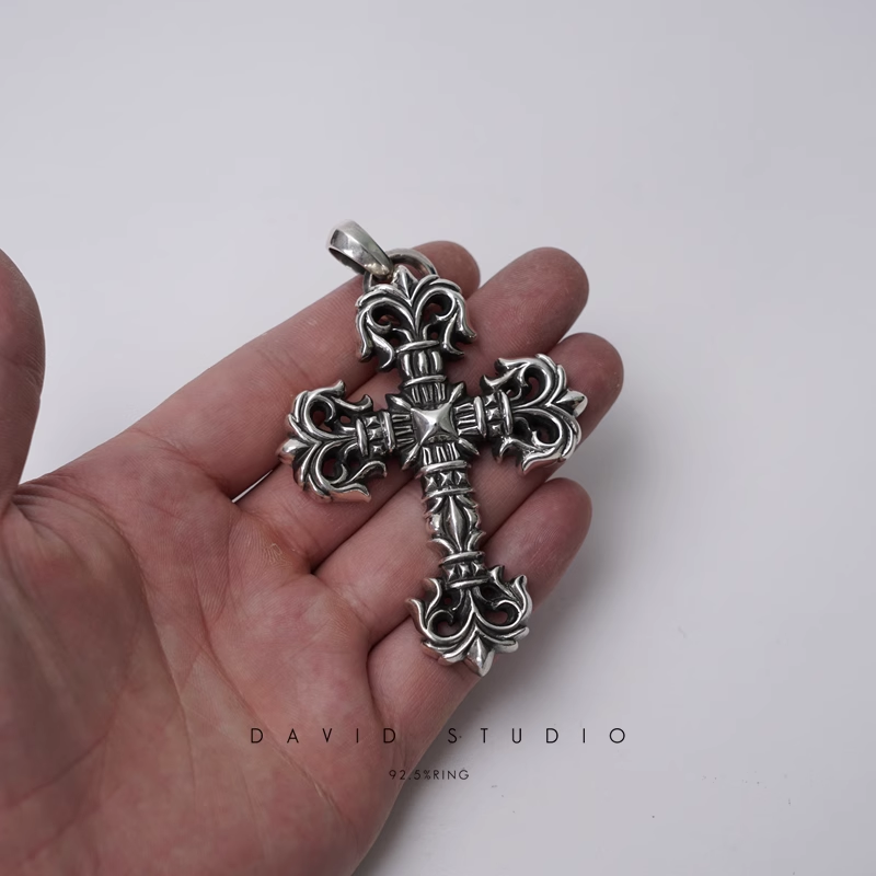 LARGE FILIGREE CROSS PENDANT