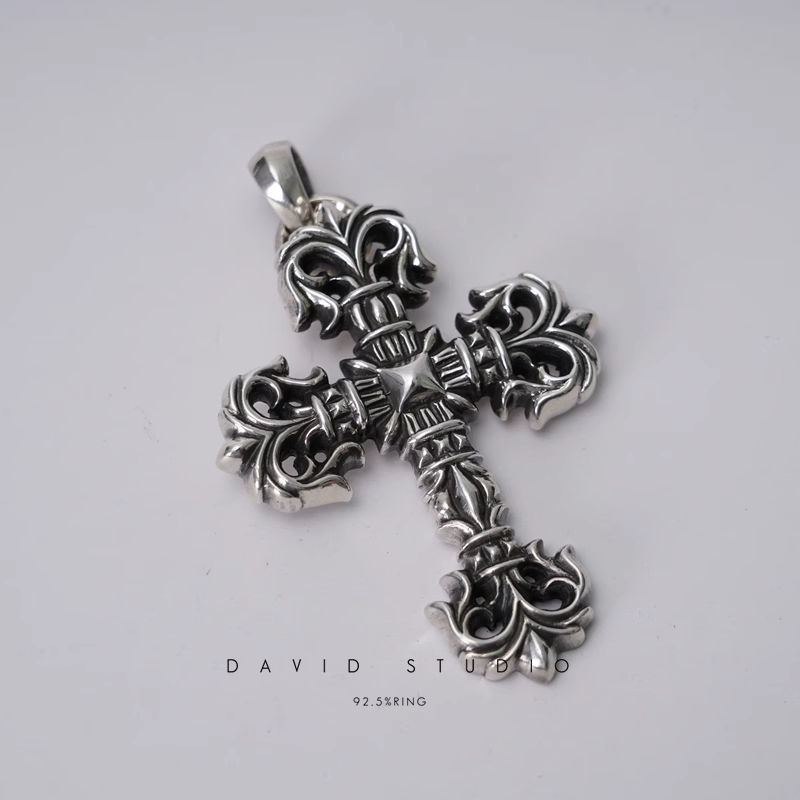 LARGE FILIGREE CROSS PENDANT