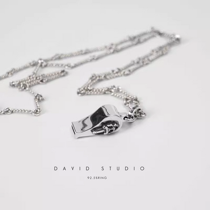 MINI DAGGER WHISTLE PENDANT – TWIST CHAIN