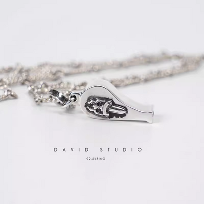 MINI DAGGER WHISTLE PENDANT – TWIST CHAIN