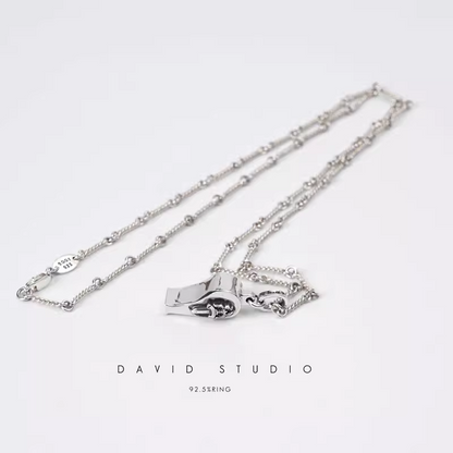 MINI DAGGER WHISTLE PENDANT – TWIST CHAIN