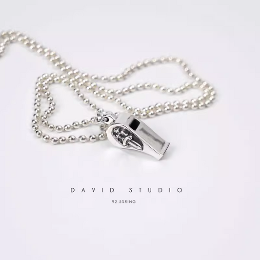 MINI DAGGER WHISTLE PENDANT – BALL CHAIN