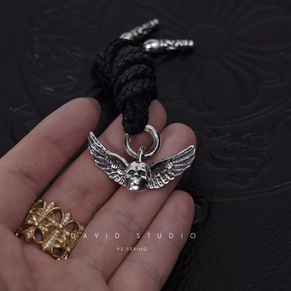 FOTI MAHALIA PENDANT – LEATHER BRAID