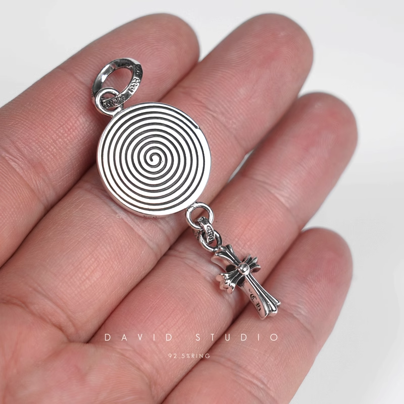FOTI MEDALLION BABY CROSS CHARM