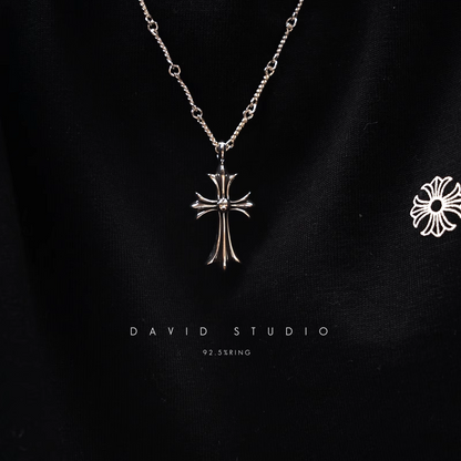 SMALL CROSS CHARM – TWIST CHAIN