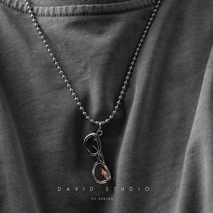 GLASSES PENDANT – BALL CHAIN