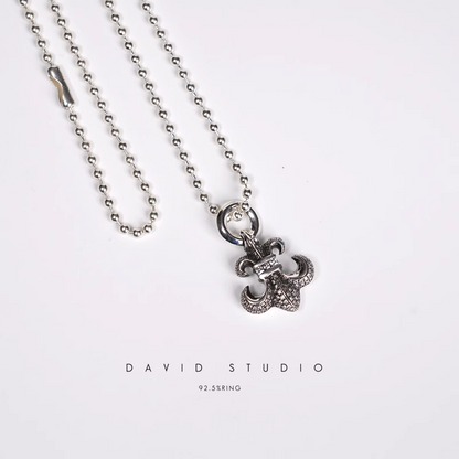 BS FLEUR CHARM WITH DIAMOND – BALL CHAIN