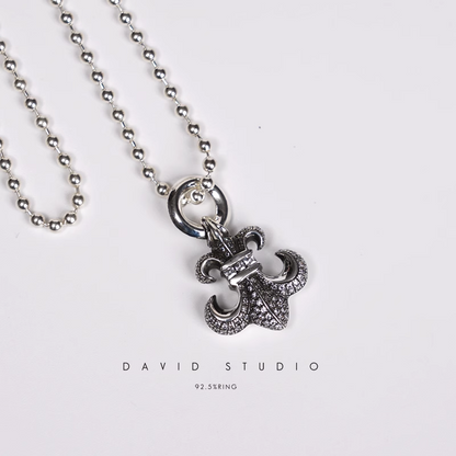 BS FLEUR CHARM WITH DIAMOND – BALL CHAIN