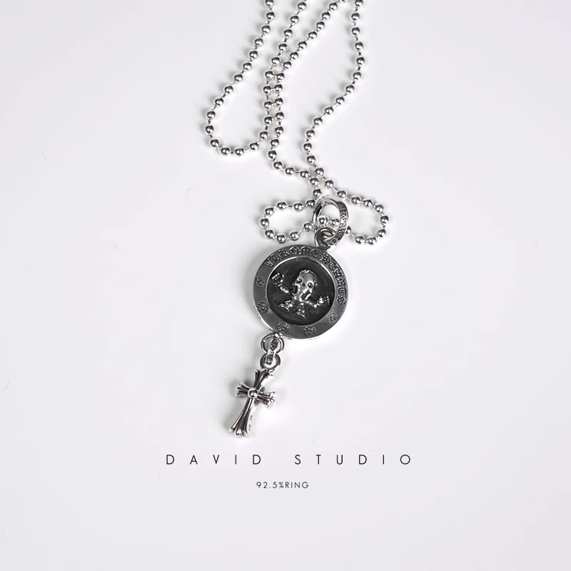 FOTI MEDALLION BABY CROSS CHARM – BALL CHAIN