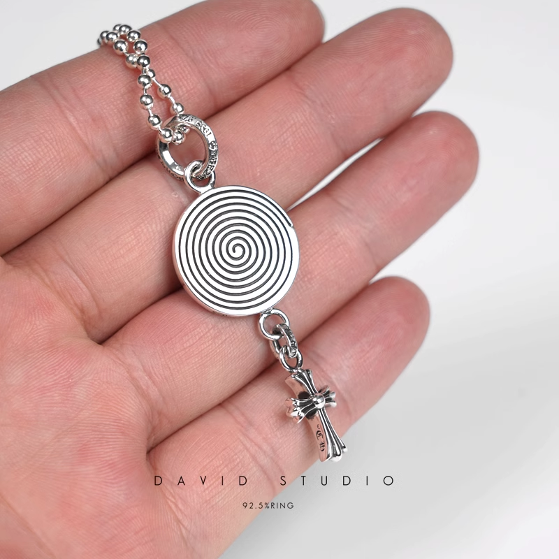 FOTI MEDALLION BABY CROSS CHARM – BALL CHAIN