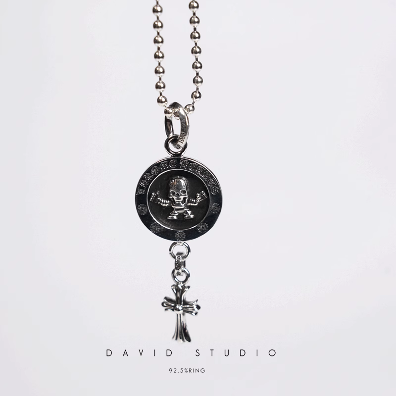 FOTI MEDALLION BABY CROSS CHARM – BALL CHAIN