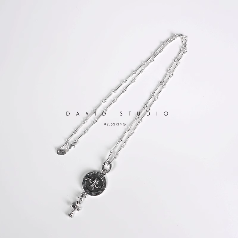 FOTI MEDALLION BABY CROSS CHARM – TWIST CHAIN