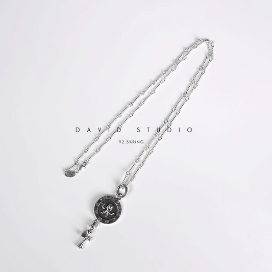 FOTI MEDALLION BABY CROSS CHARM – TWIST CHAIN