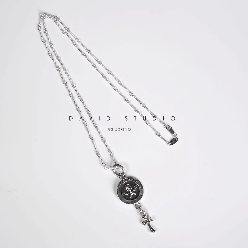 FOTI MEDALLION BABY CROSS CHARM – TWIST CHAIN