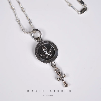 FOTI MEDALLION BABY CROSS CHARM – TWIST CHAIN